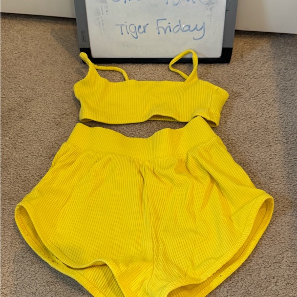 Tiger Friday Other - CXL TIGER FRIDAY True Vibrant Yellow Kids Dance Wear Set